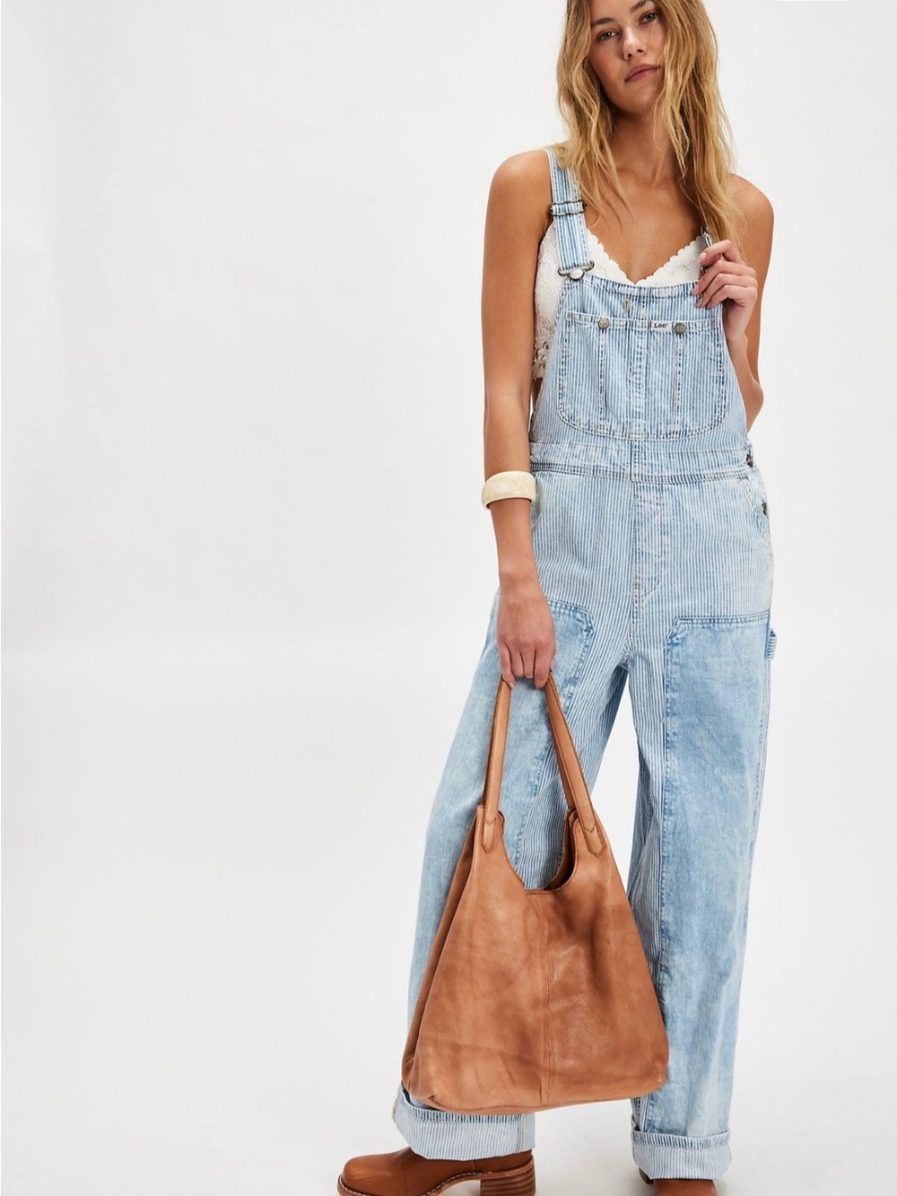 Lee Relaxed Overalls // Free People